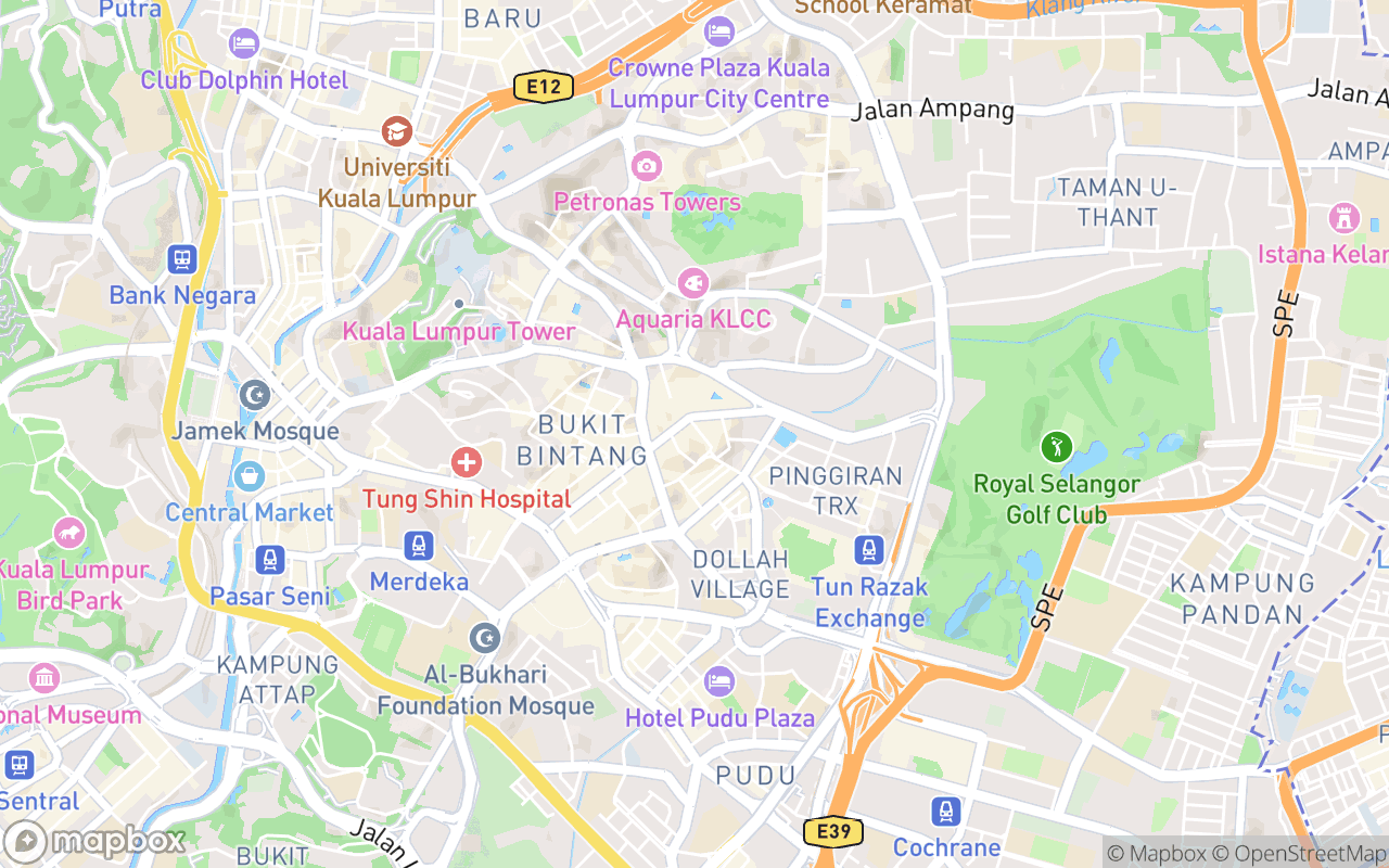 Map showing the location of Thai Odyssey (Bukit Bintang Branch)