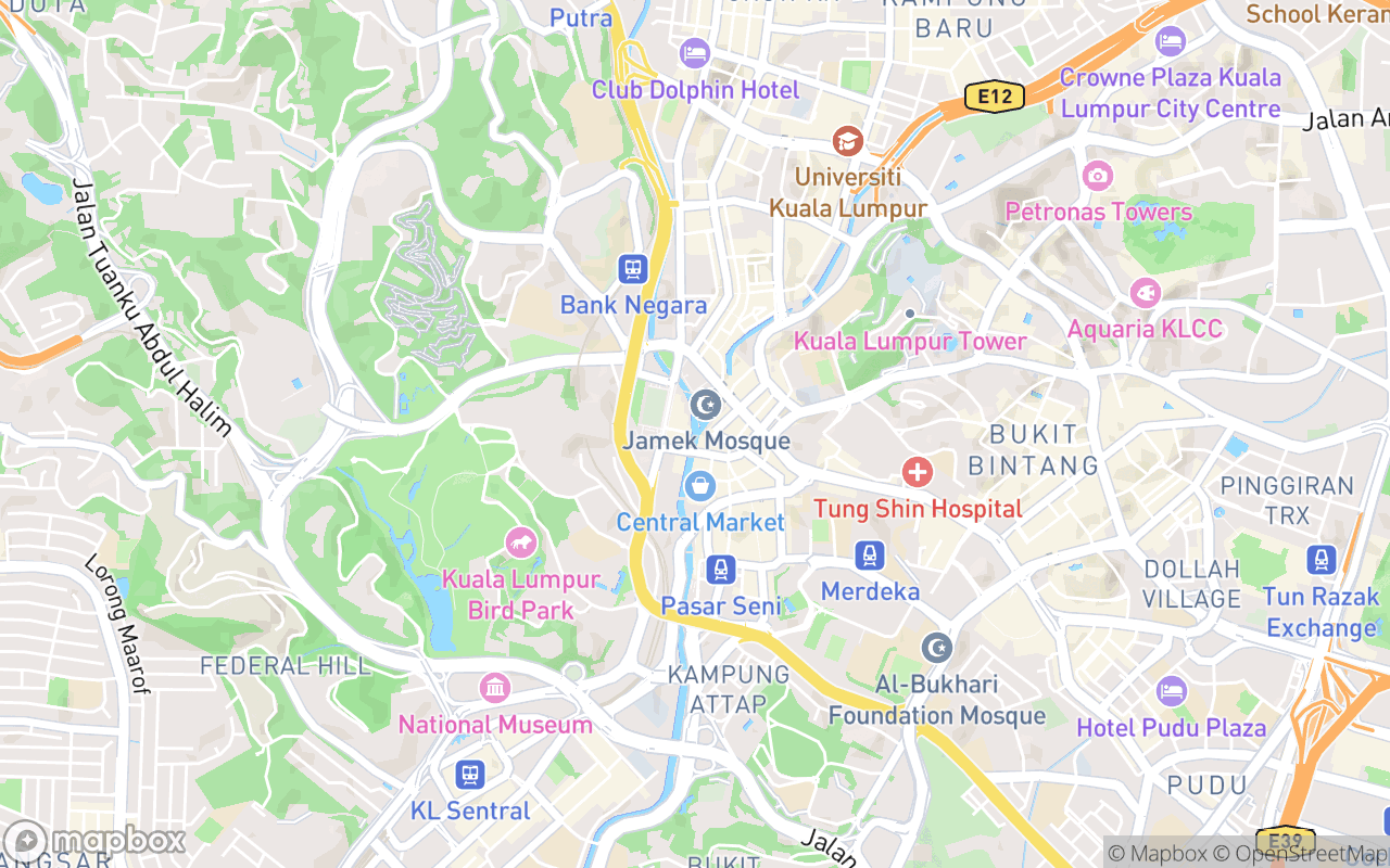 Map showing the location of River of Life Blue Pool
