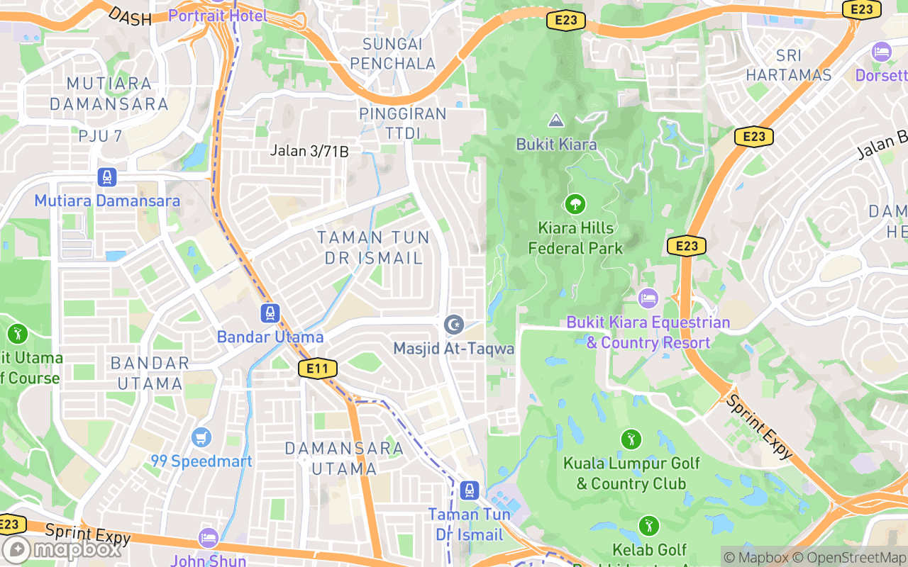 Map showing the location of Dough & Dolce