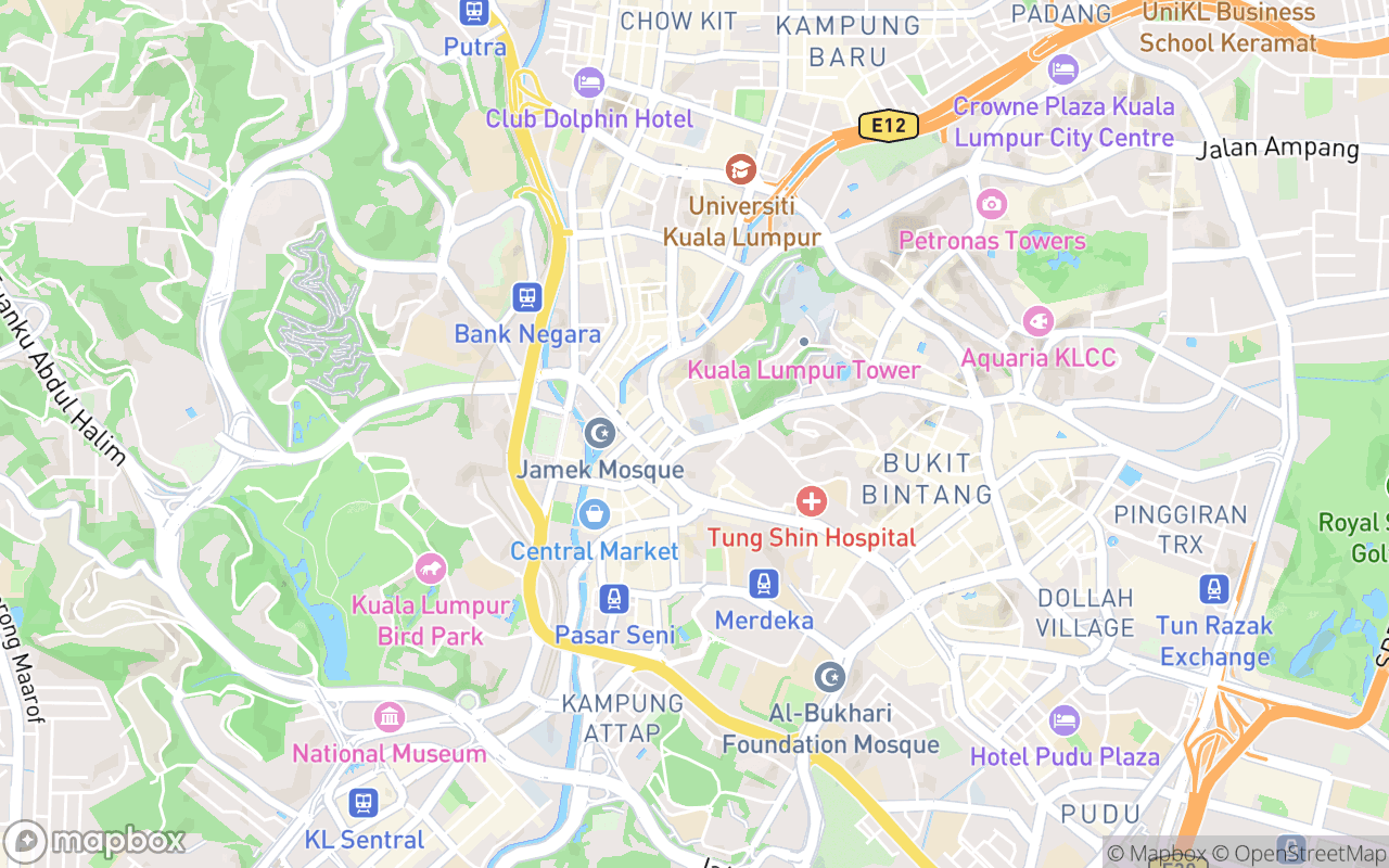 Map showing the location of Muzium Telekom