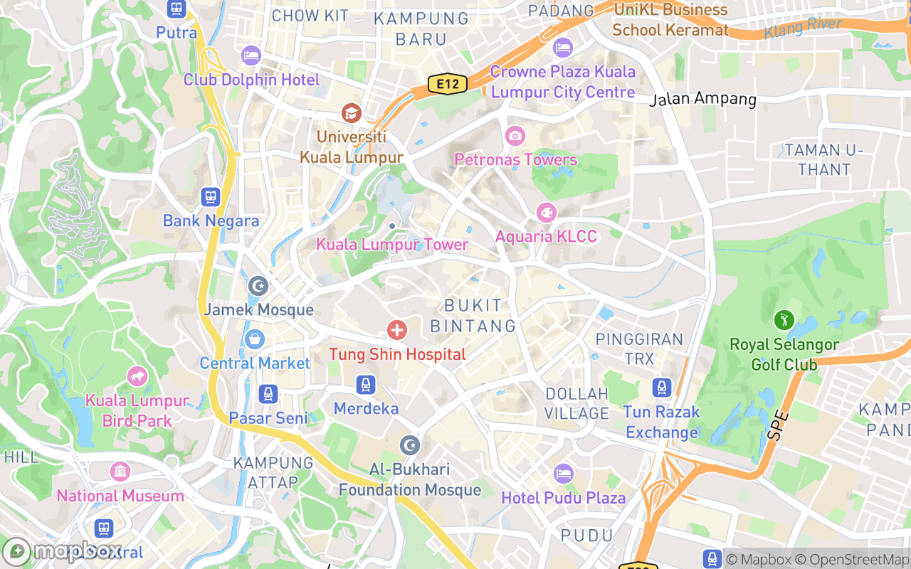 Map showing the location of Kusa Japanese Vegan