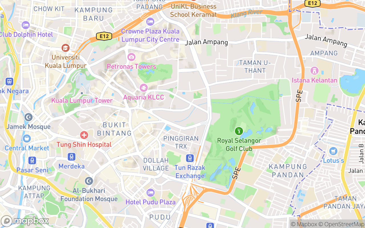Map showing the location of Kuala Lumpur Craft Complex
