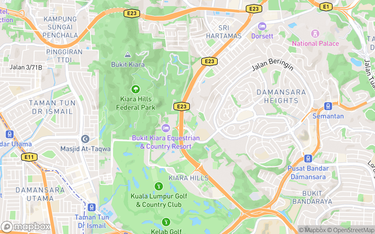 Map showing the location of Pusat Sains Negara Kuala Lumpur