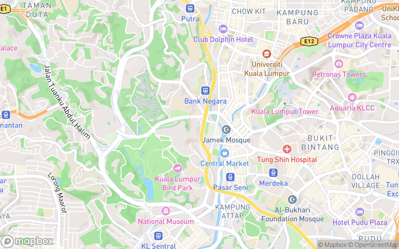 Map showing the location of Rumah Tangsi