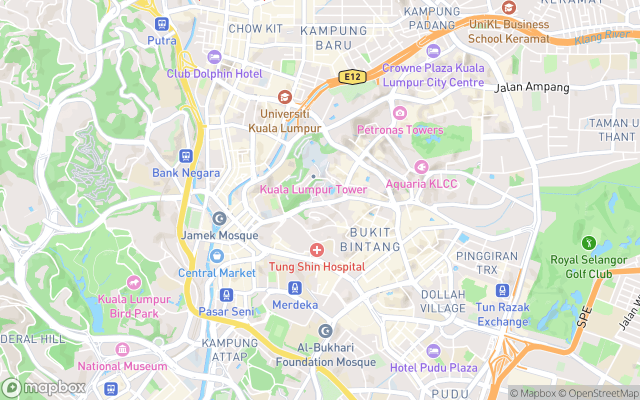 Map showing the location of Irama Dining Kuala Lumpur