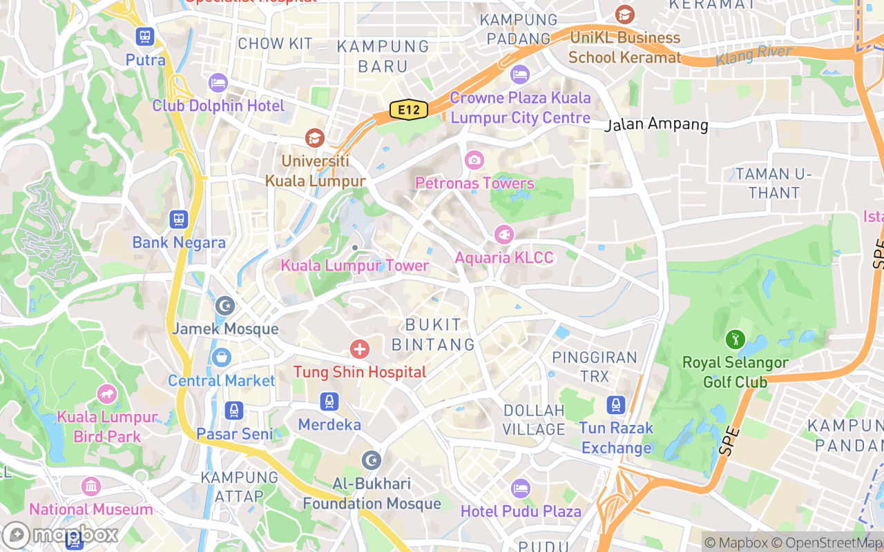 Map showing the location of Suzie Wong