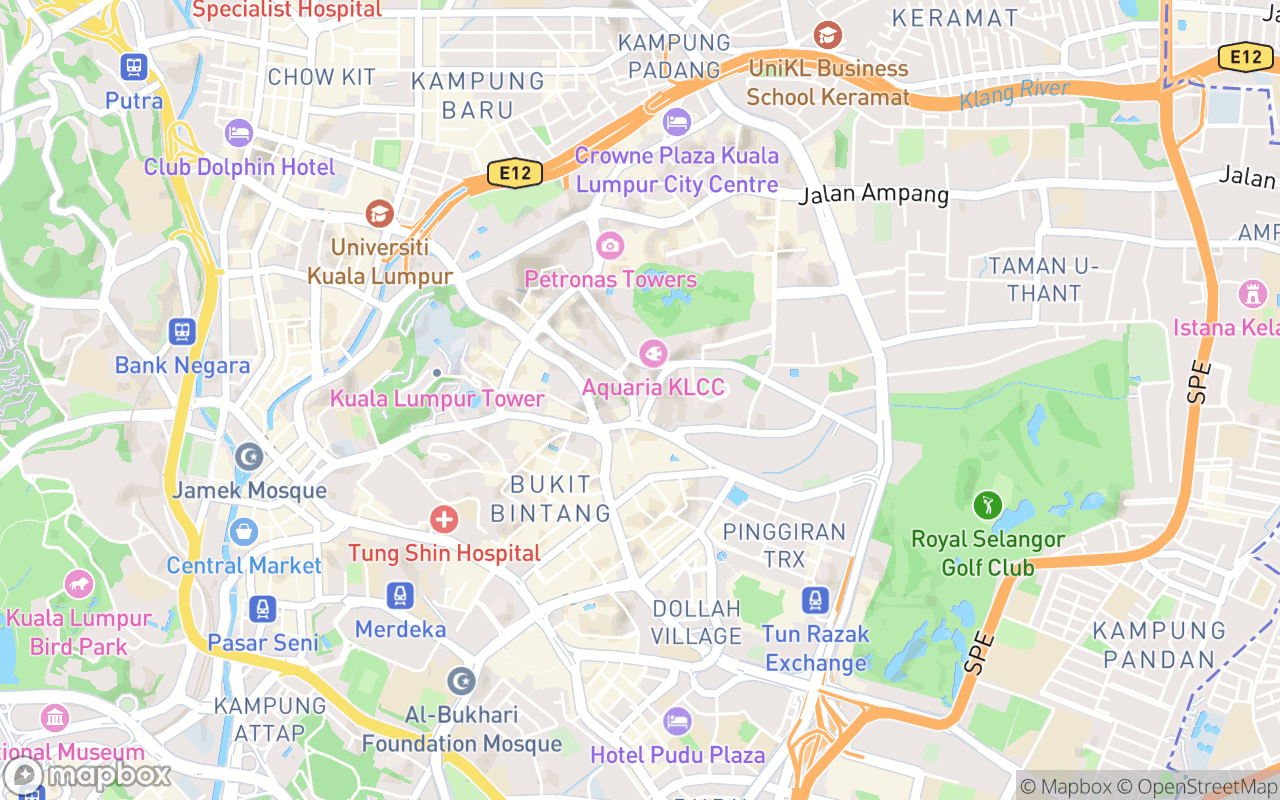 Map showing the location of Novotel Kuala Lumpur City Centre