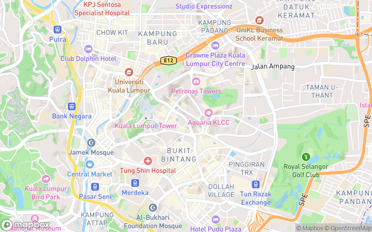 Map showing the location of EQ Kuala Lumpur