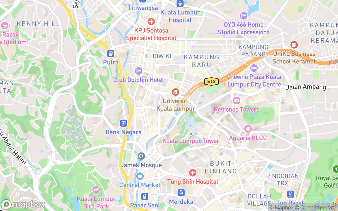 Map showing the location of Bricks and Bread