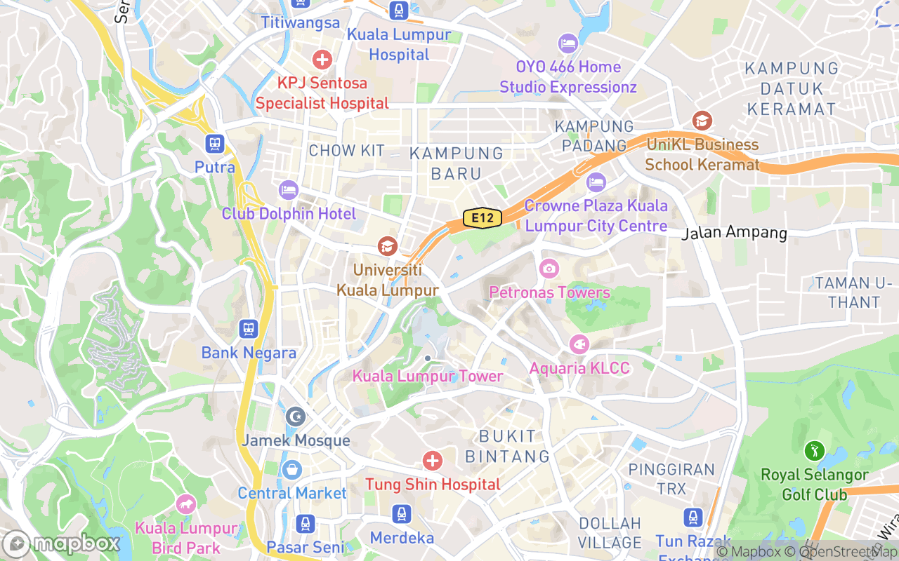 Map showing the location of Renaissance Kuala Lumpur Hotel  Convention Centre