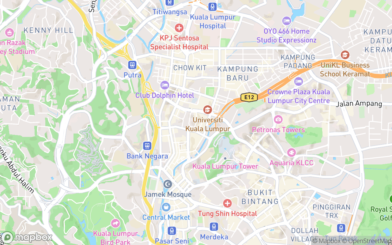 Map showing the location of Heritage Pizza