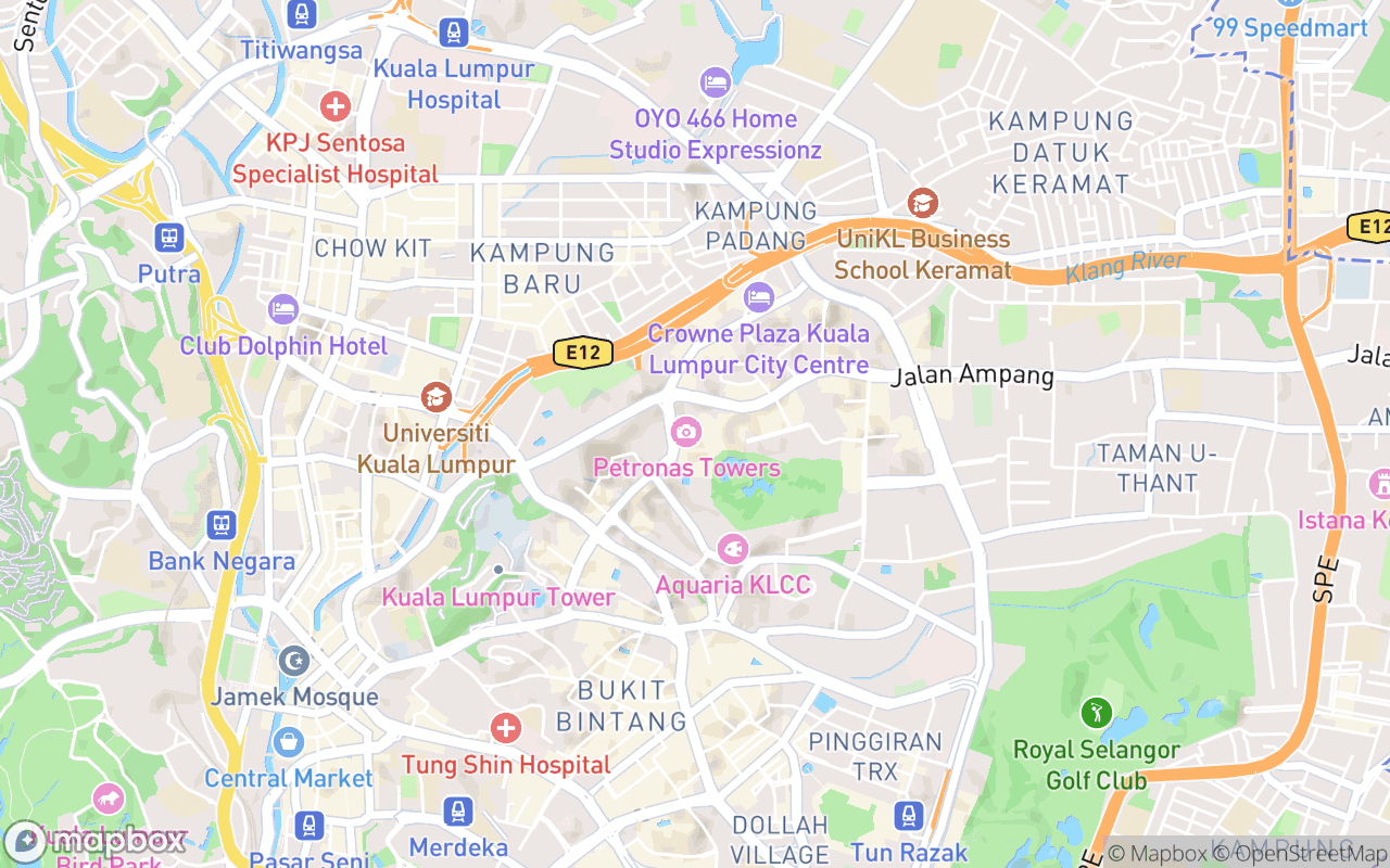 Map showing the location of Petrosains - The Discovery Centre