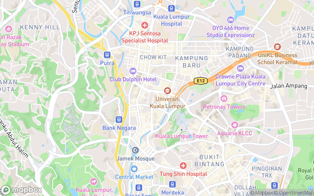 Map showing the location of Mojo Restaurant  & Bar