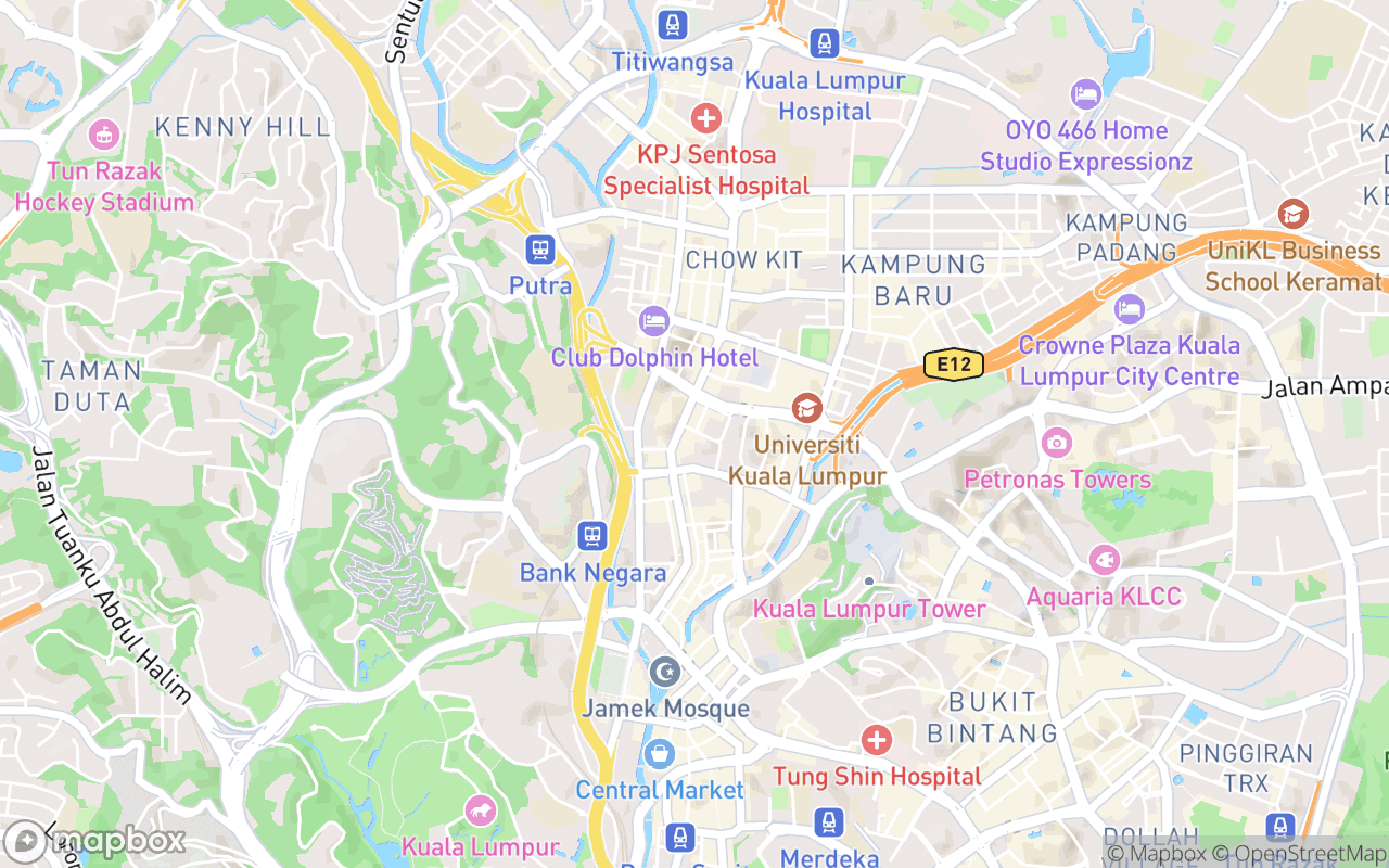 Map showing the location of RSMY