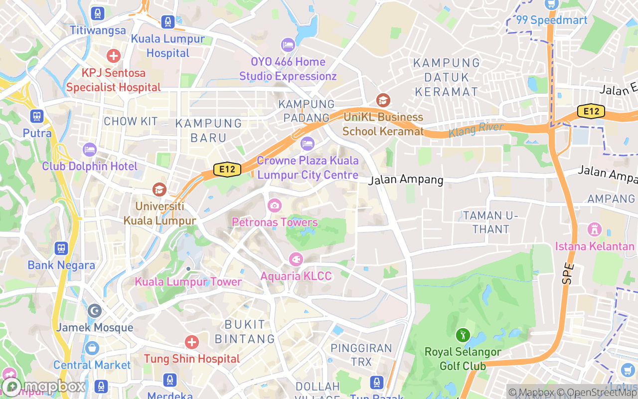 Map showing the location of Lucianos Italian Street Food