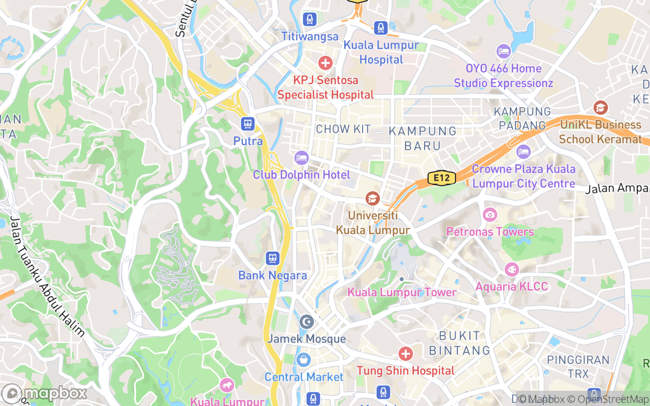 Map showing the location of Prescott Hotel