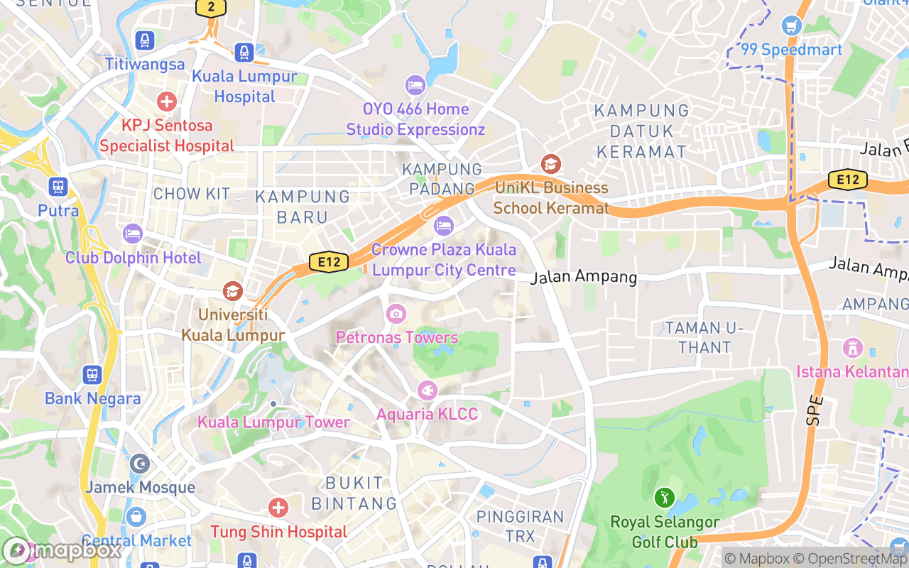 Map showing the location of de King Boutique Hotel KLCC