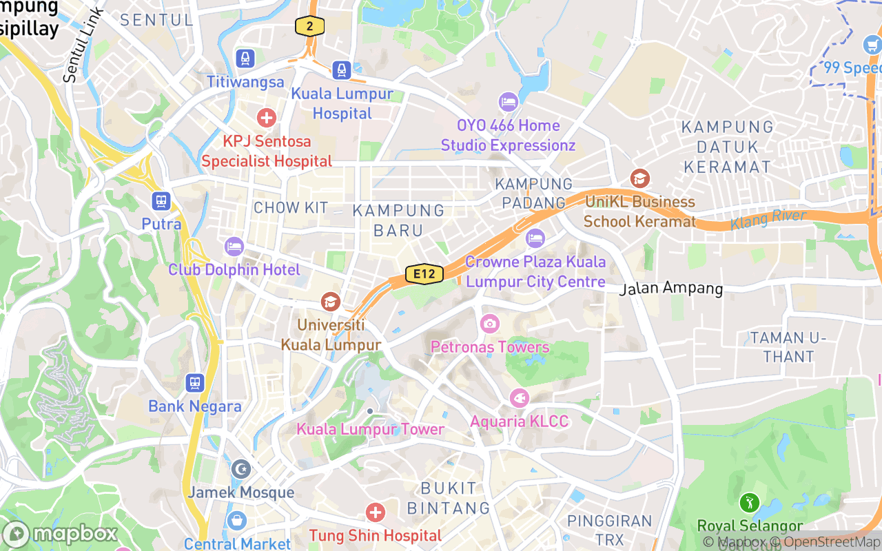 Map showing the location of Pintasan Saloma (Saloma Link Bridge)
