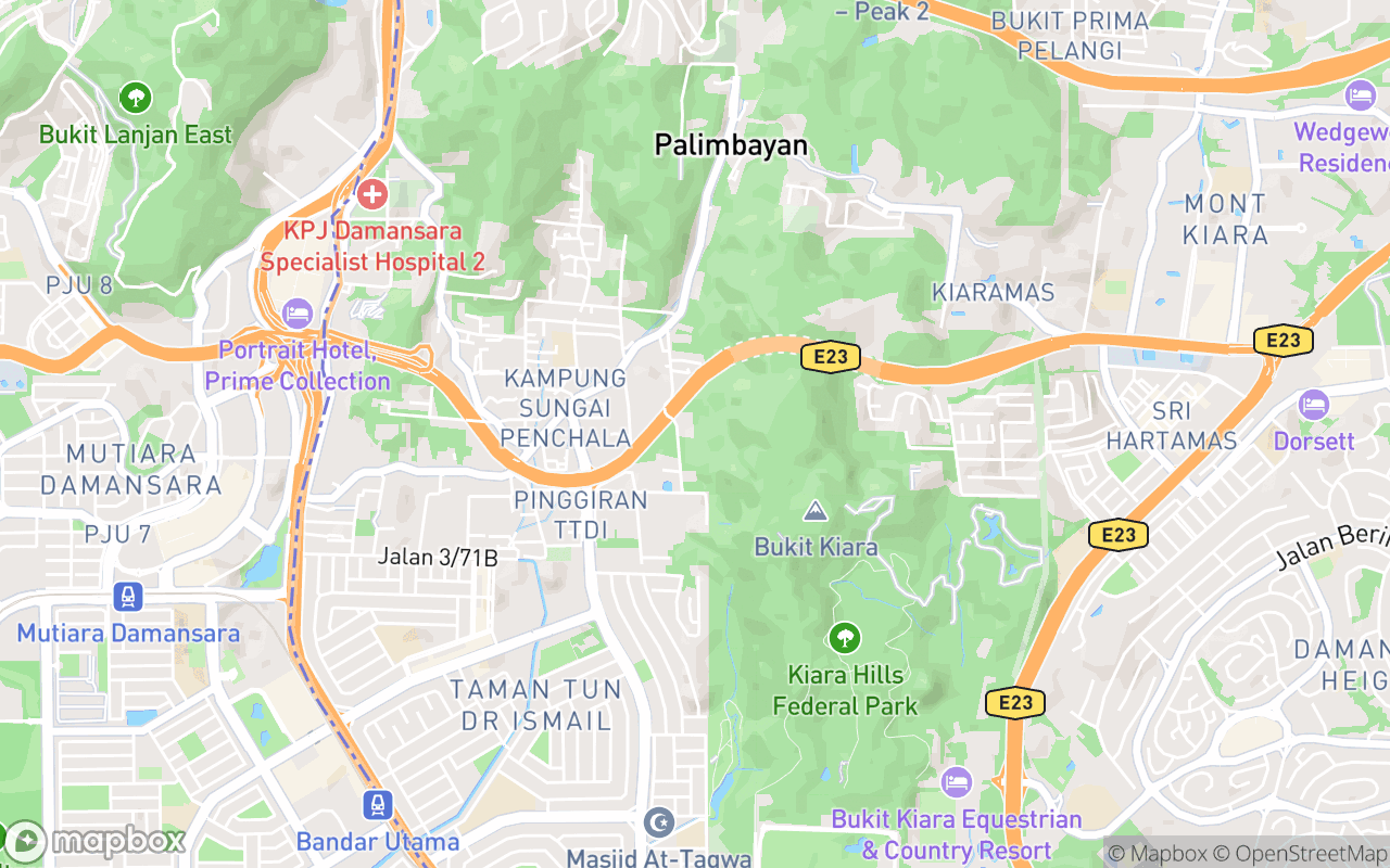Map showing the location of Campsyde Damansara