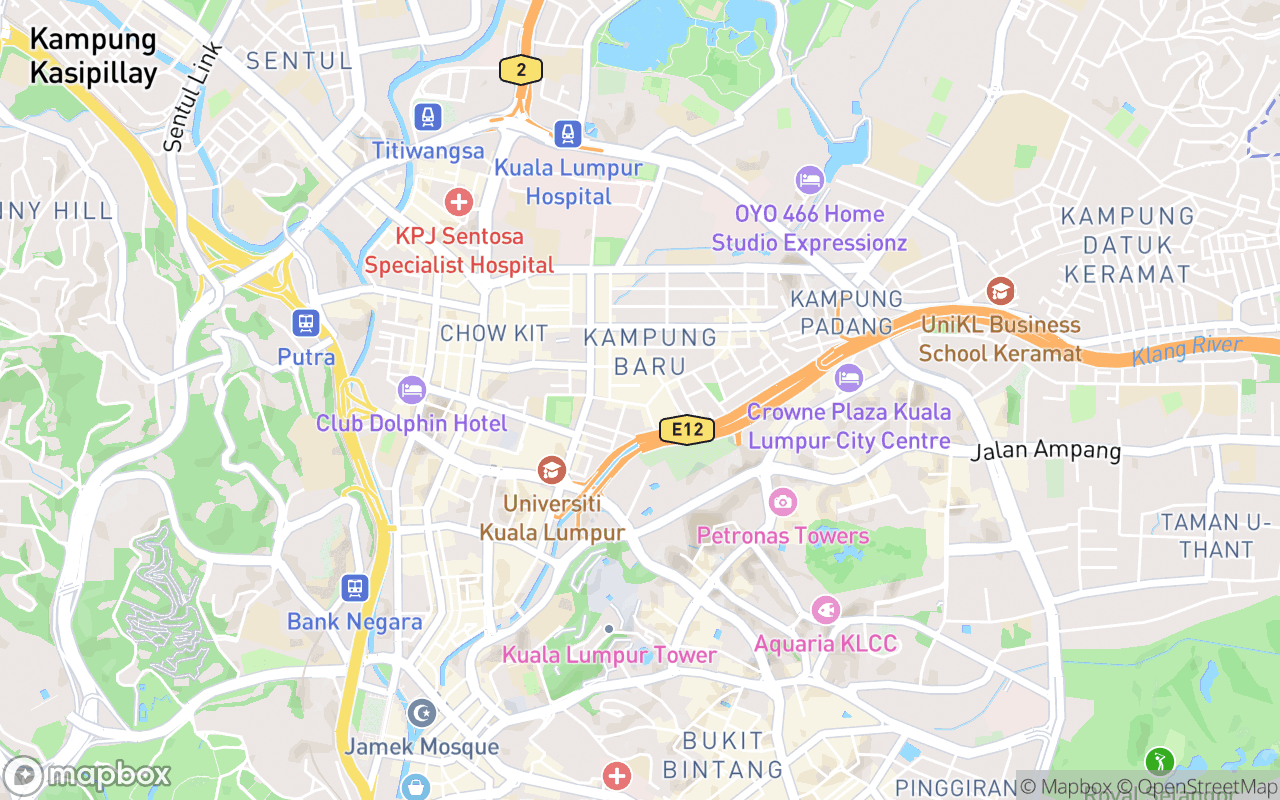 Map showing the location of Nasi Paipon (Kampung Baru)