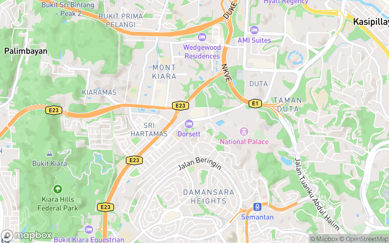 Map showing the location of Orito KL