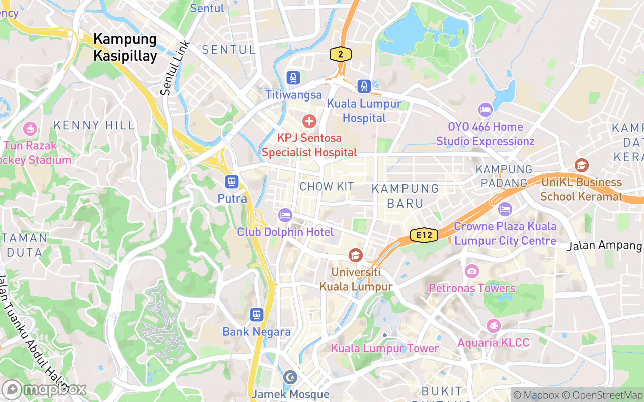 Map showing the location of Rooftop 25 Bar and Lounge