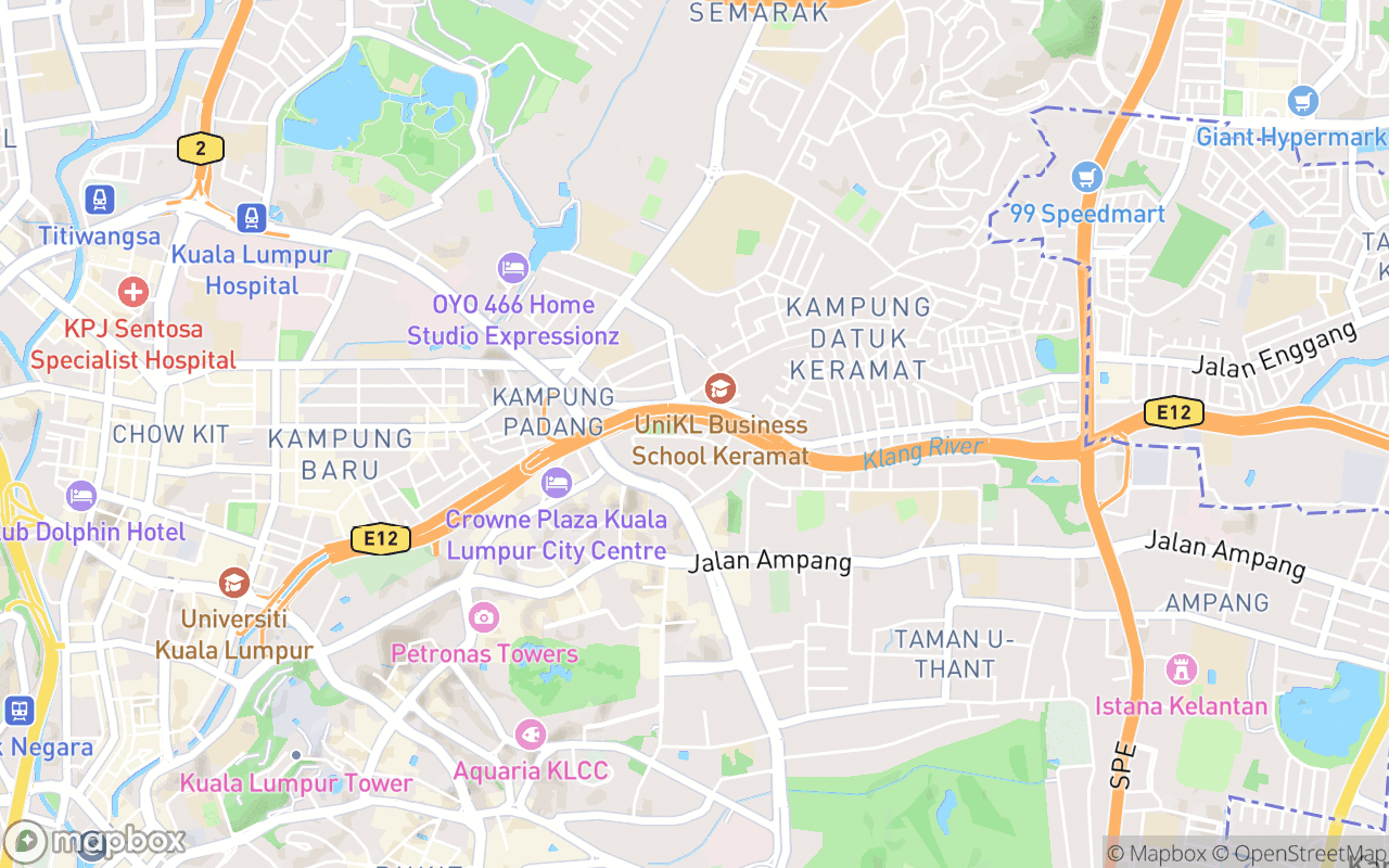 Map showing the location of Hening