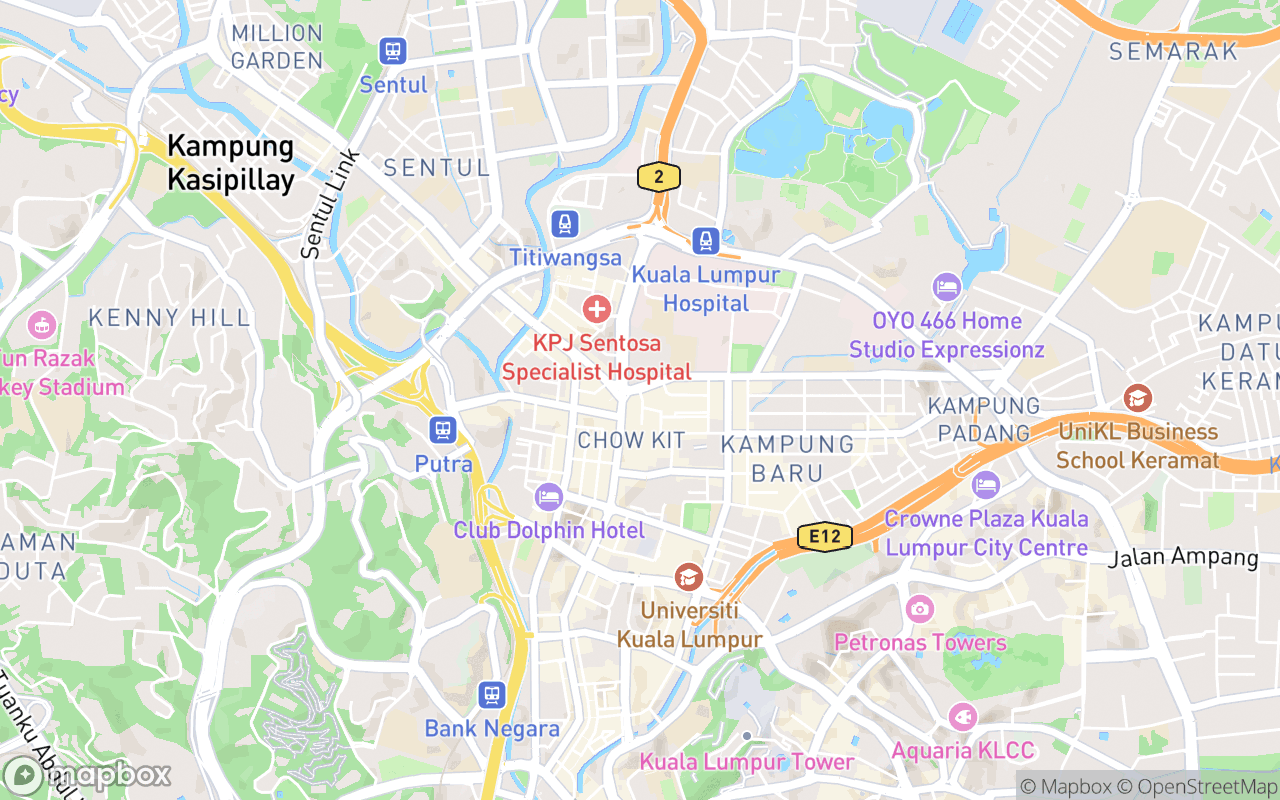 Map showing the location of Ayam Geprek Berdengung Along & Haikal