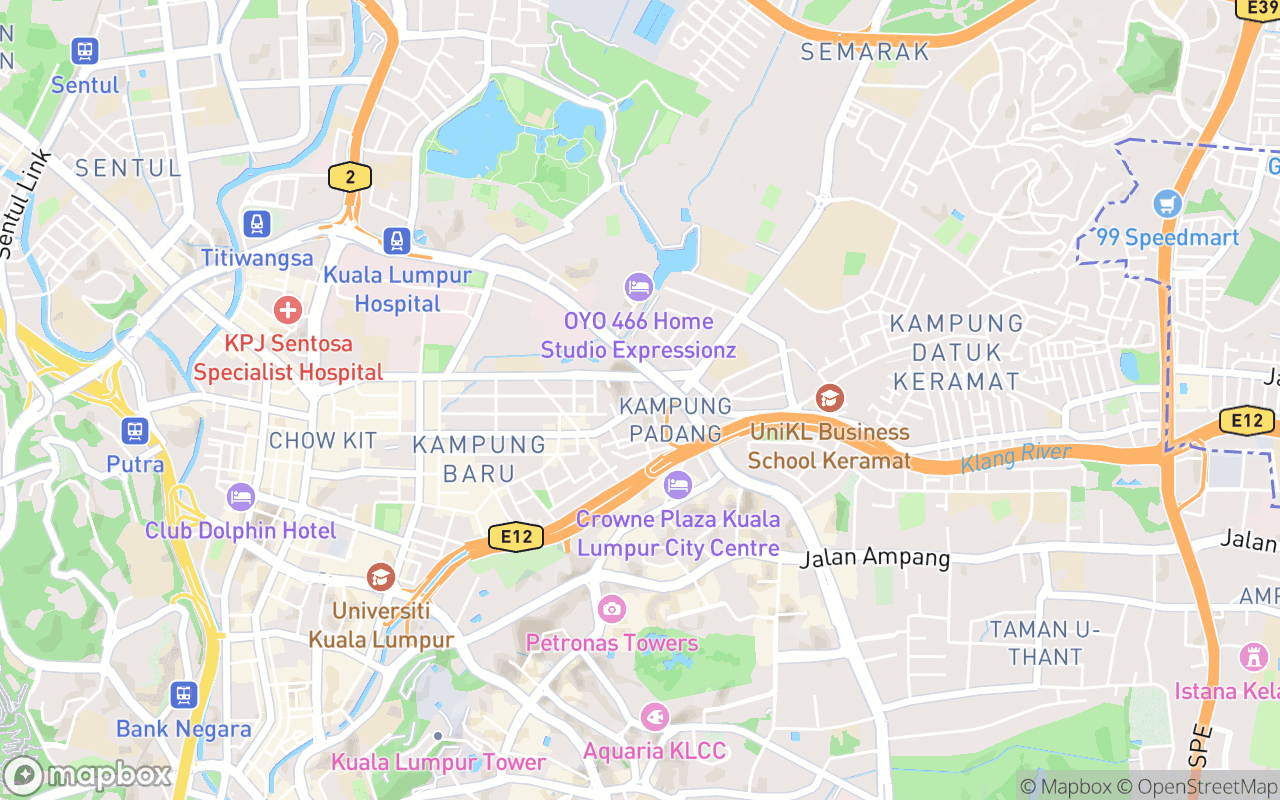 Map showing the location of Marrakesh Restaurant