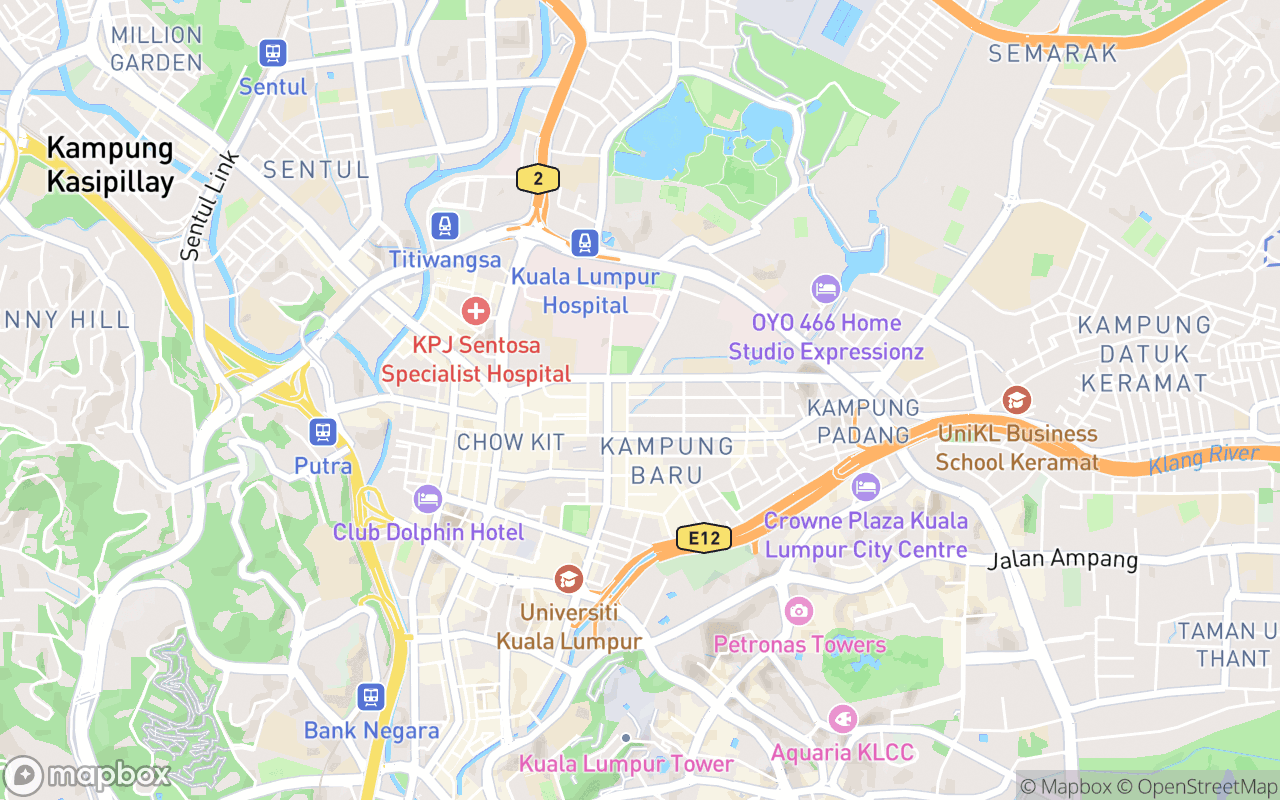 Map showing the location of Fatimah Selera Kampung