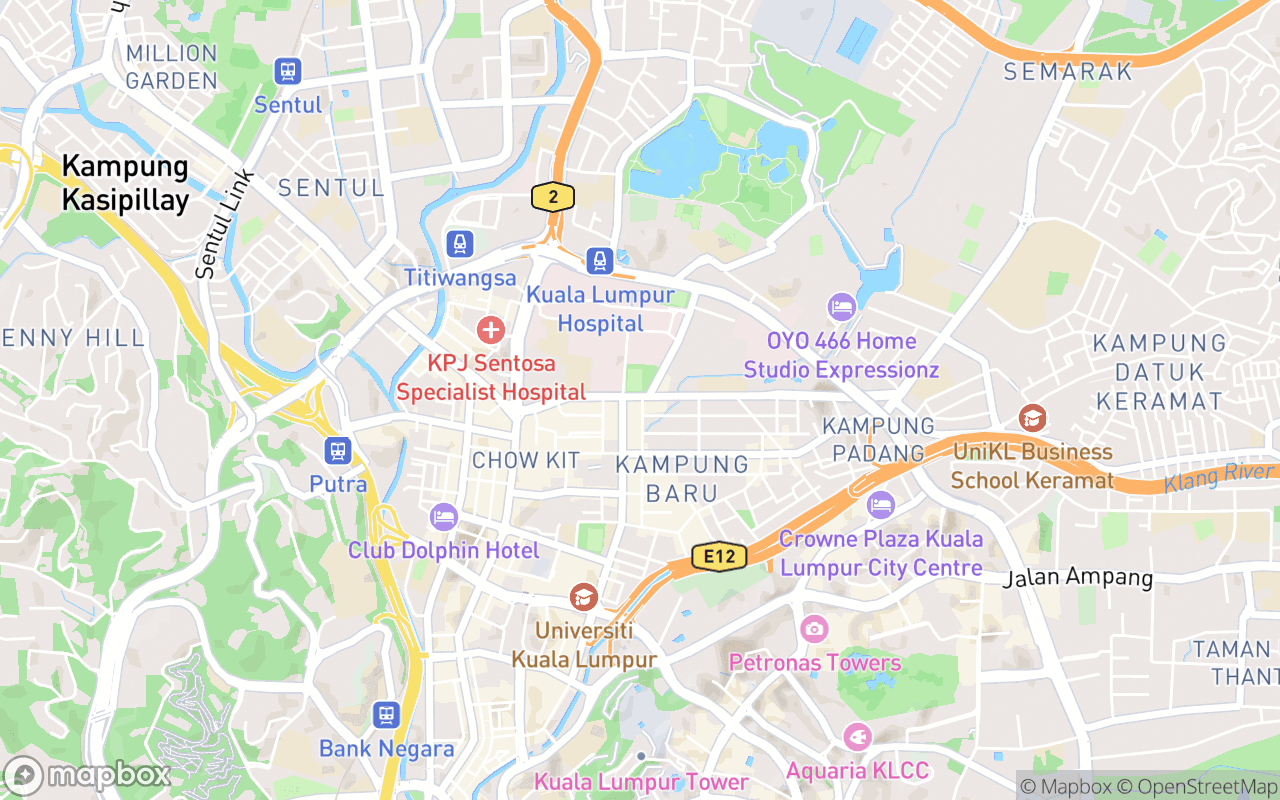 Map showing the location of Rembayung