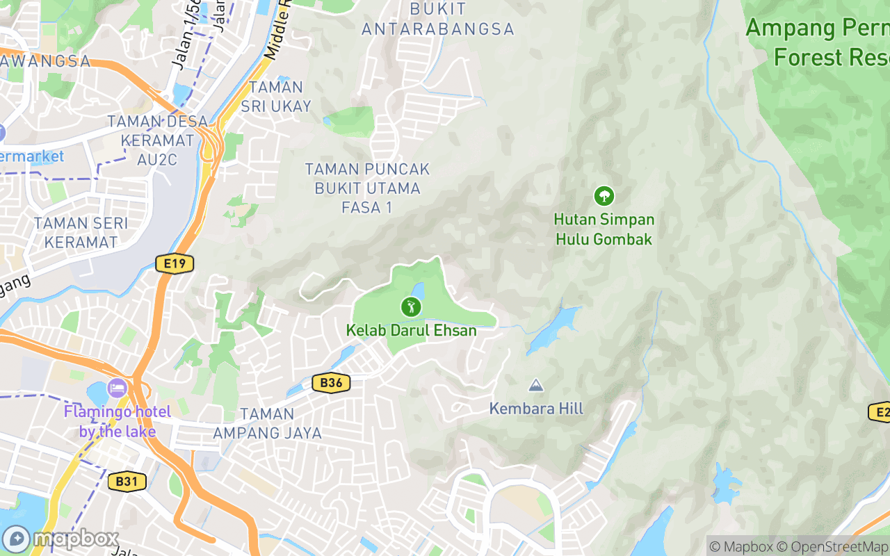 Map showing the location of Tamarind Springs