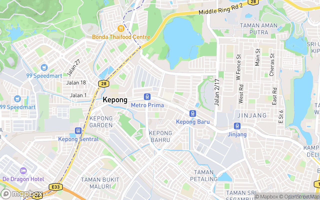 Map showing the location of Hing Kee Bakuteh