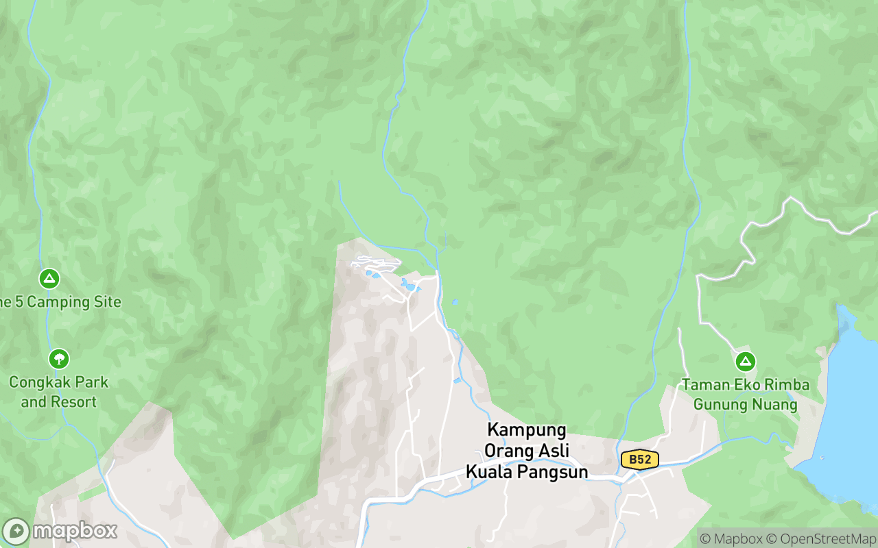 Map showing the location of Lepoh Waterfall Trailhead