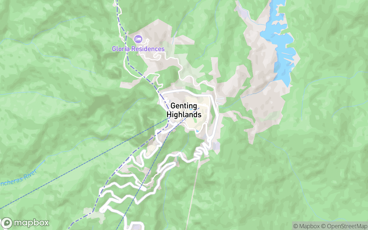 Map showing the location of First World Plaza