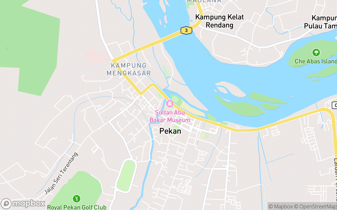 Map showing the location of Perbadanan Muzium Negeri Pahang