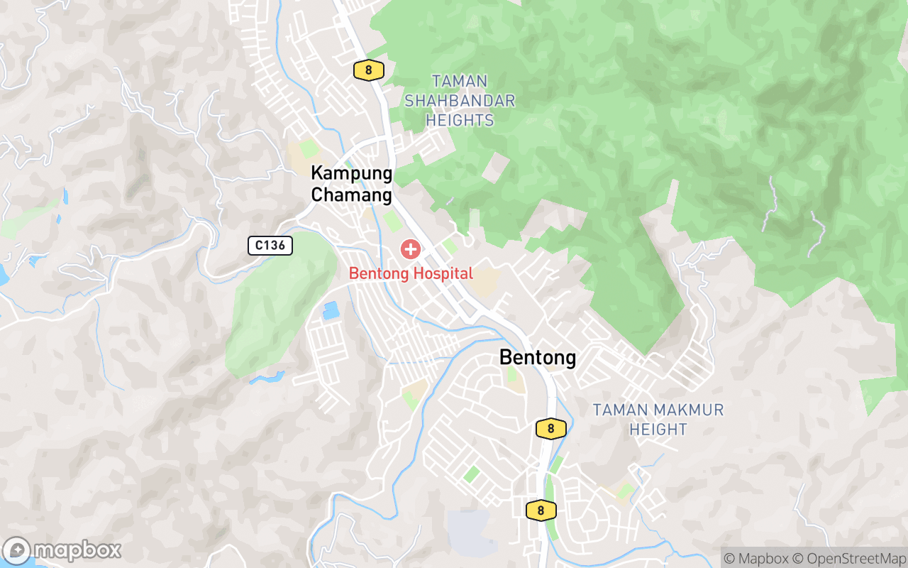 Map showing the location of Bentong Gallery