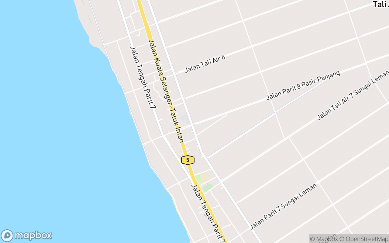 Map showing the location of Kopi Sawah