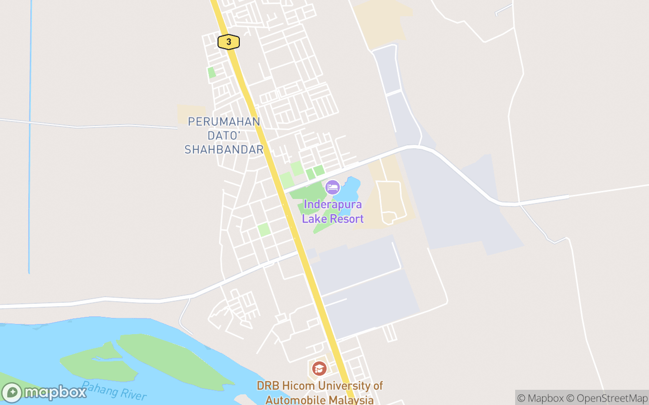 Map showing the location of Taman Tasik Sultan Abu Bakar