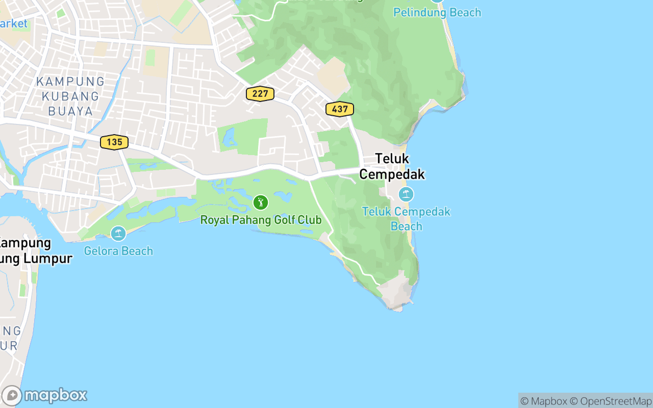 Map showing the location of Zoo Teruntum