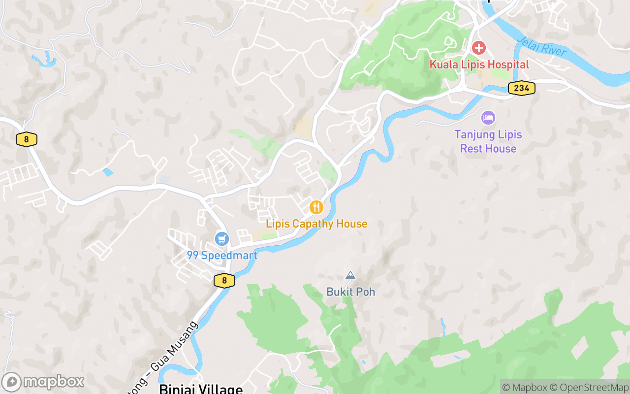 Map showing the location of Pekan Sari Benta Pahang