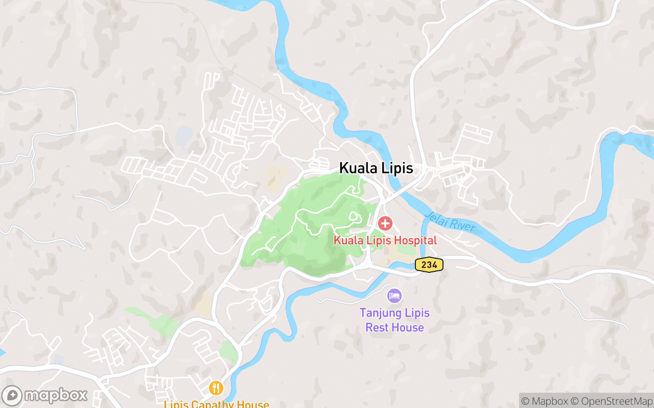 Map showing the location of Muzium Warisan Lipis