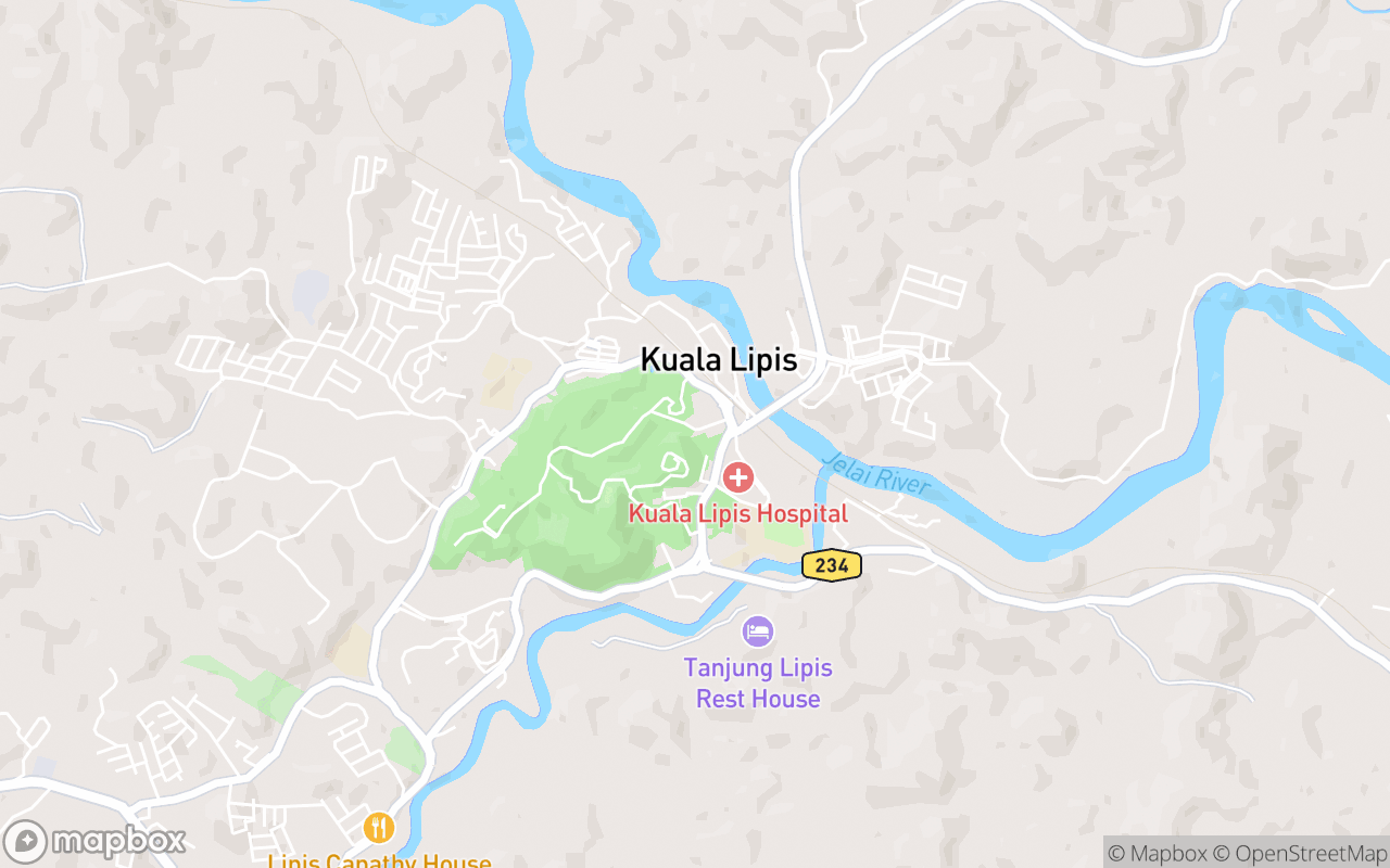 Map showing the location of Lipis Valley Golf Driving Range 
