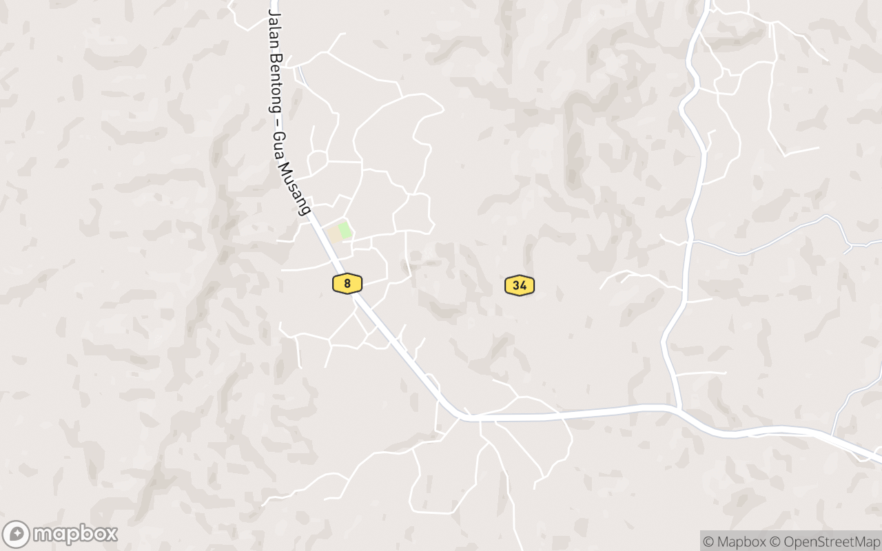 Map showing the location of Gua Bama