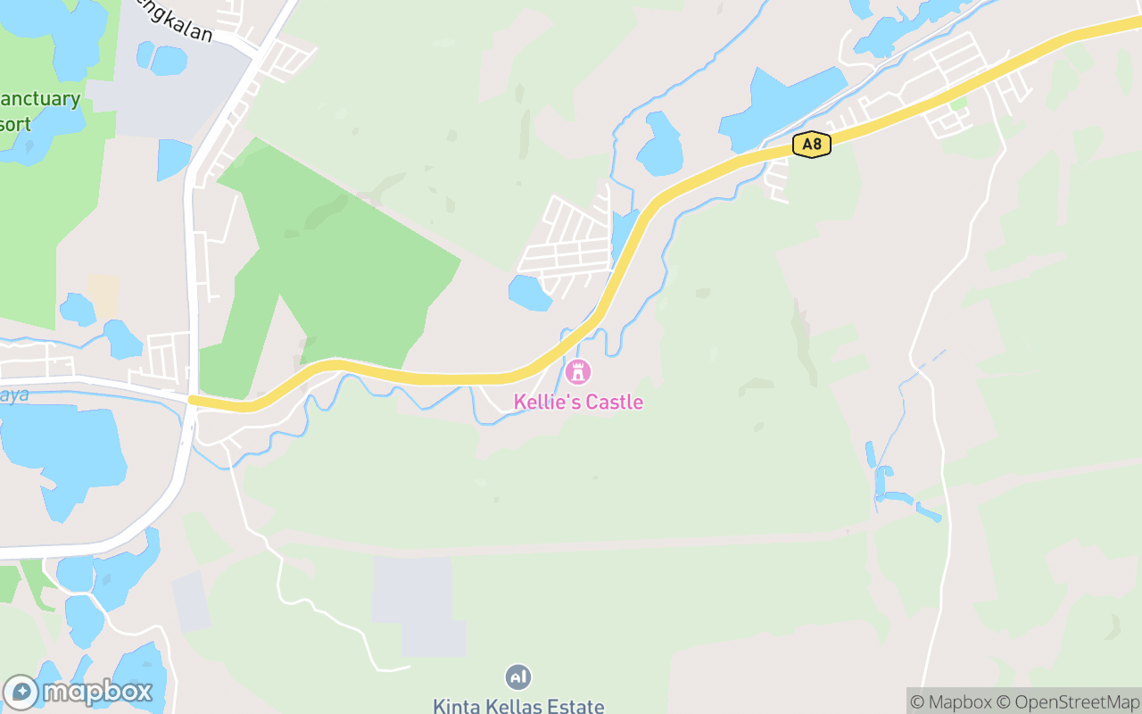 Map showing the location of Kellie's Castle