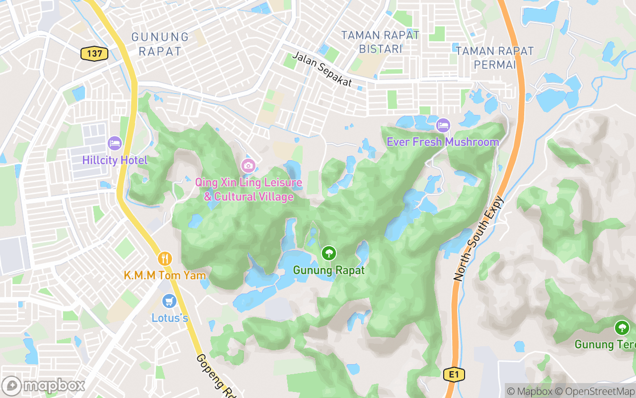 Map showing the location of Kek Look Tong