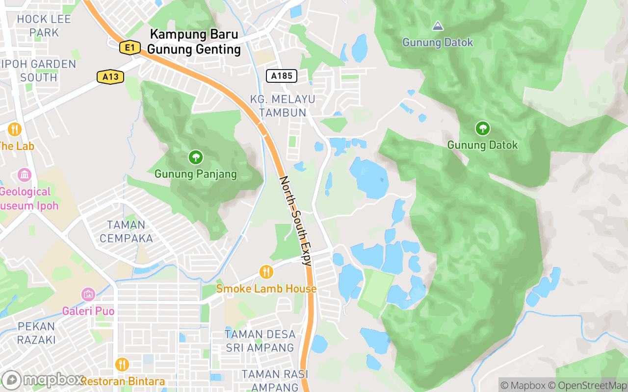 Map showing the location of Tambun Pomelo GoChin Agro Farm