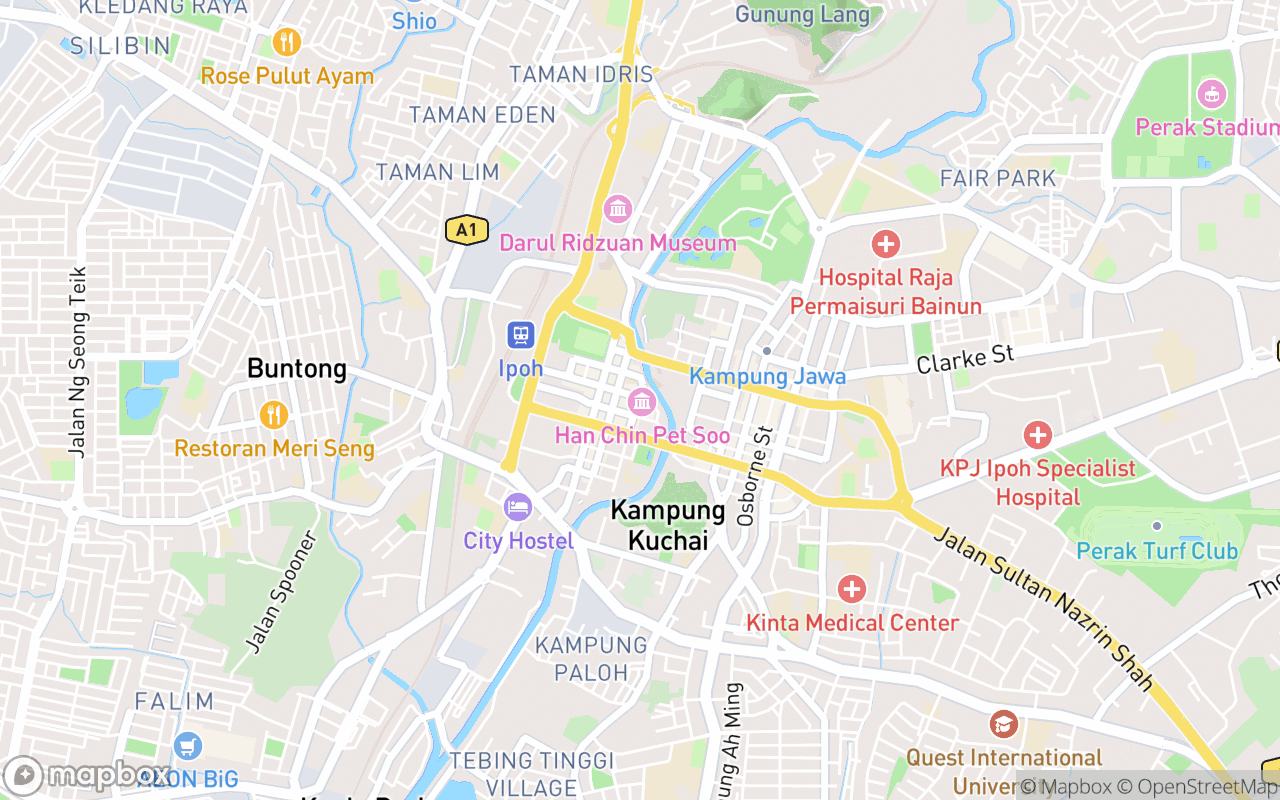 Map showing the location of Ho Yan Hor Museum