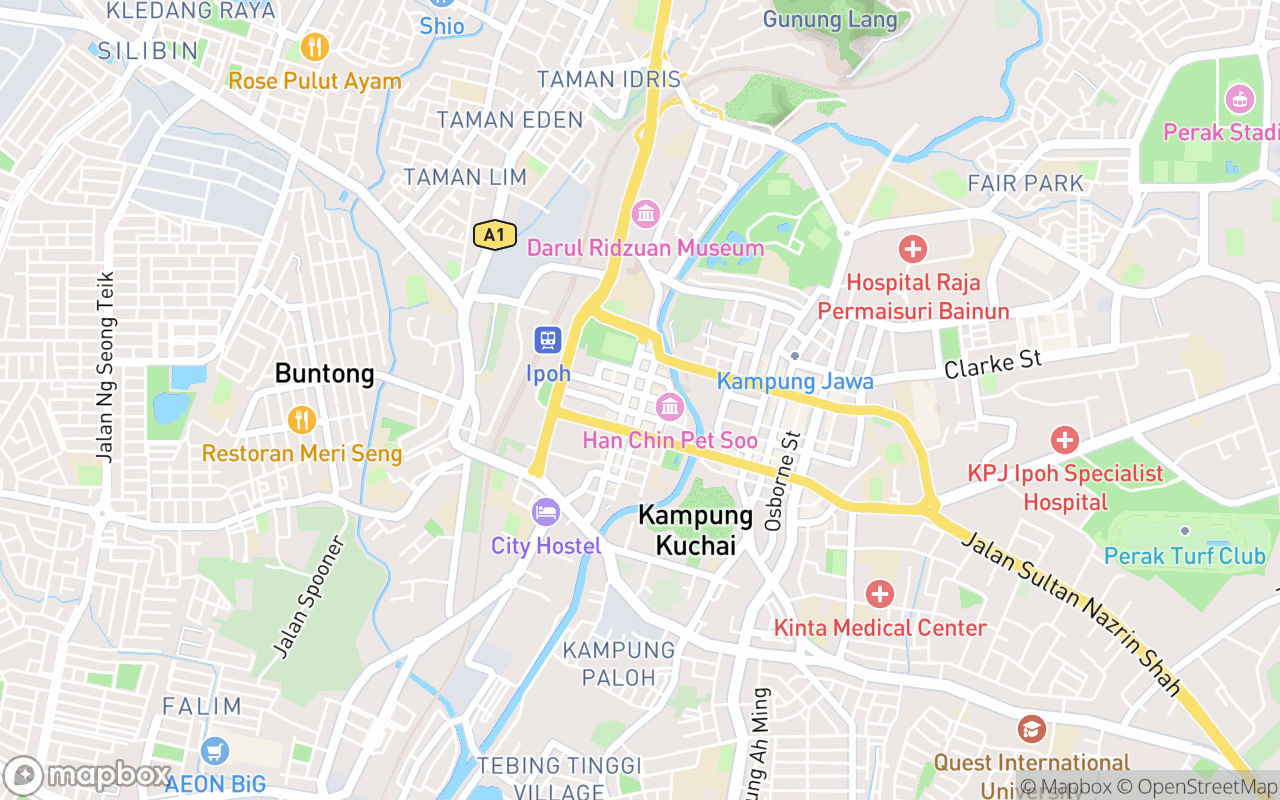 Map showing the location of Kong Heng Square