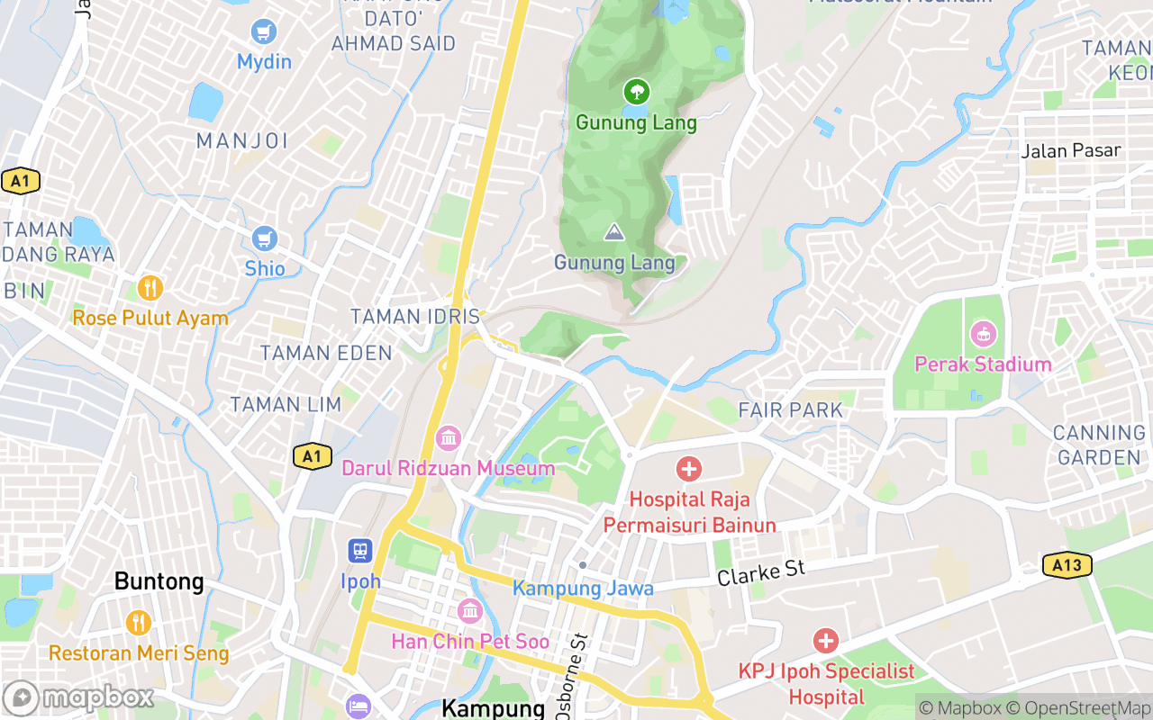 Map showing the location of Kallumalai Arulmigu Subramaniyar Temple